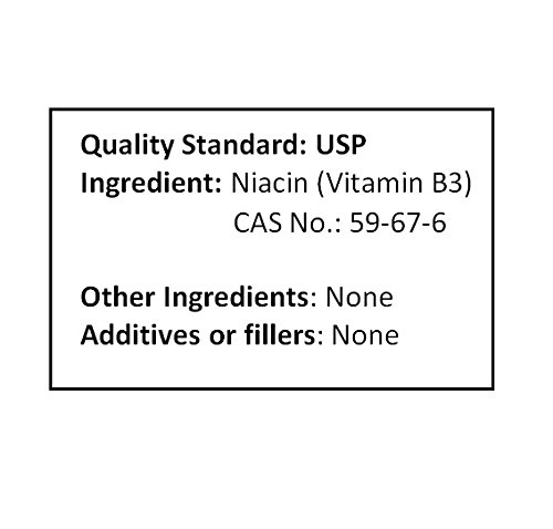 Pure Niacin (Vitamin B3) Powder 1000g (2.2 lb) - High Potency Supplement for Energy, Skin & Heart Health - Perfect for Smoothies, Baking & DIY Skincare