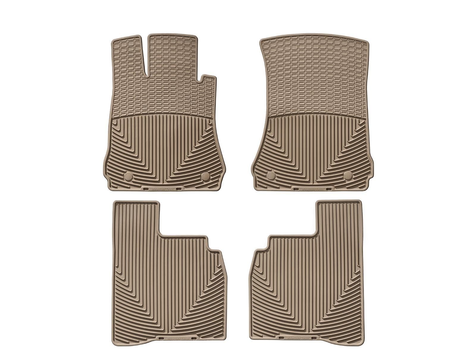 WeatherTech All-Weather Floor Mats for Mercedes S 63 AMG & S 65 AMG (W221) - Premium Tan Car Mats for 1st & 2nd Row - Perfect for Luxury Sedans, Road Trips & All-Season Protection