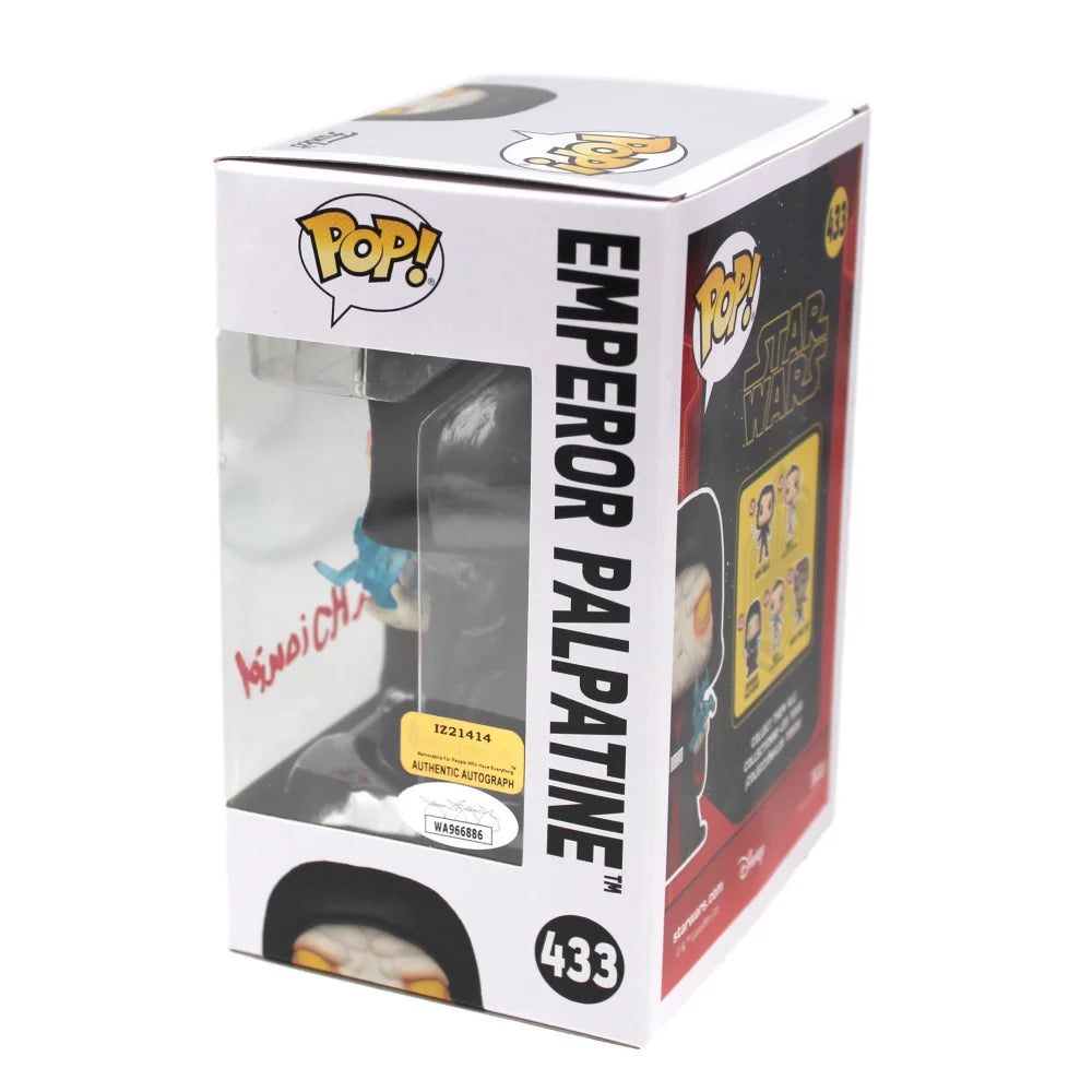 Ian McDiarmid Autographed Funko Pop Star Wars Emperor Palpatine #433 - JSA & IGM Certified COA - Signed Collectible for Star Wars Fans & Memorabilia Displays