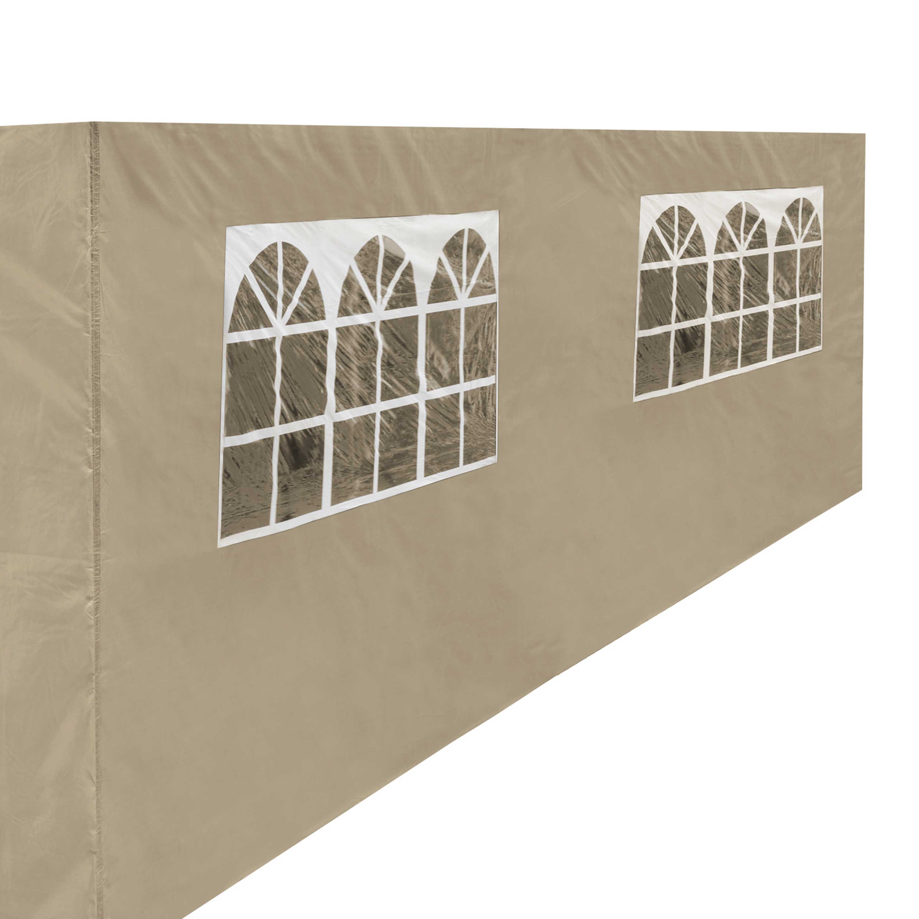 Premium Gazebo Side Walls, Doors & Windows for 3x6m Gazebos - Beige (DG154) | Waterproof & UV-Resistant for Outdoor Patio, Garden & Backyard Parties