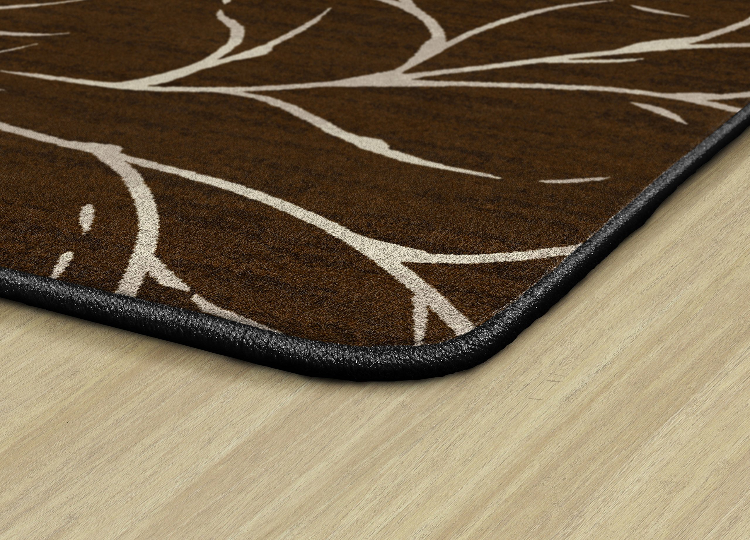 Flagship Carpets Moreland 4' x 6' Dark Chocolate Area Rug - Soft Durable Carpet for Home Office, Kids Bedroom, Classroom & Playroom - Perfect for Living Room Decor, Nursery Floor Mat & Learning Space