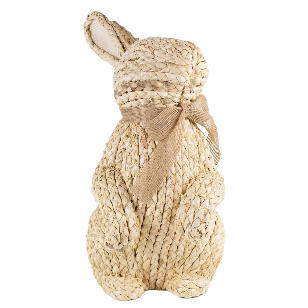 Greta Rattan Bunny - Handwoven Natural Rattan Easter Bunny Decor for Home, Garden, and Spring Party Decorations | Perfect for Easter Basket, Centerpiece, and Seasonal Home Decor