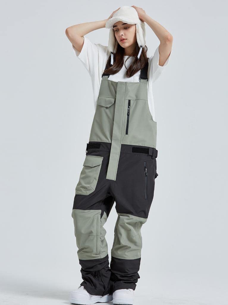 Waterproof Windproof Insulated Women's Snow Bibs Ski Pants - Ripstop Snowboarding Overalls for Winter Sports | Cold Weather Skiing, Snowboarding & Outdoor Activities