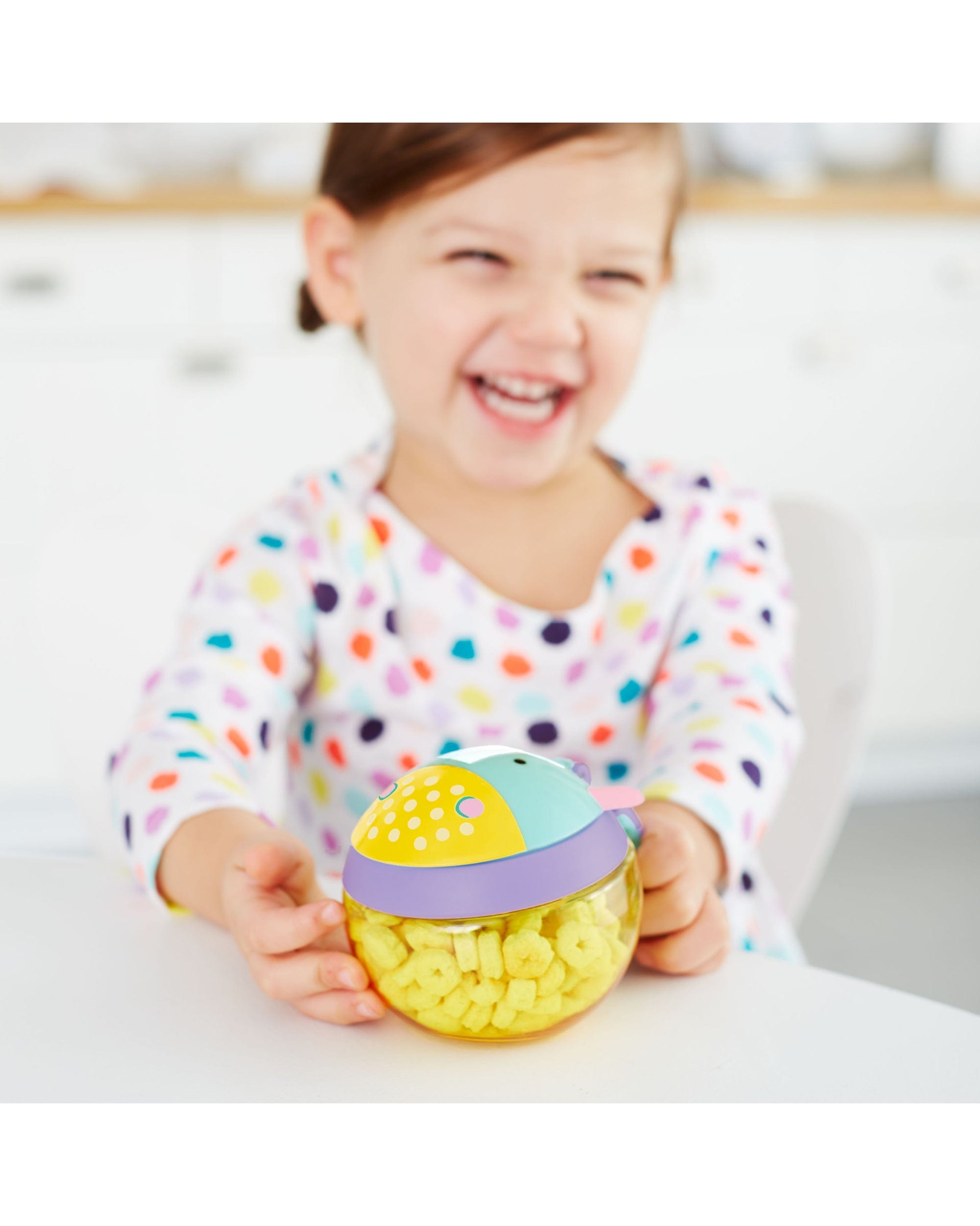 Skip Hop Zoo Snap Cup - Insulated Toddler Sippy Cup with Leak-Proof Lid & Easy-Grip Handles - Perfect for Daycare, Travel & On-the-Go Hydration
