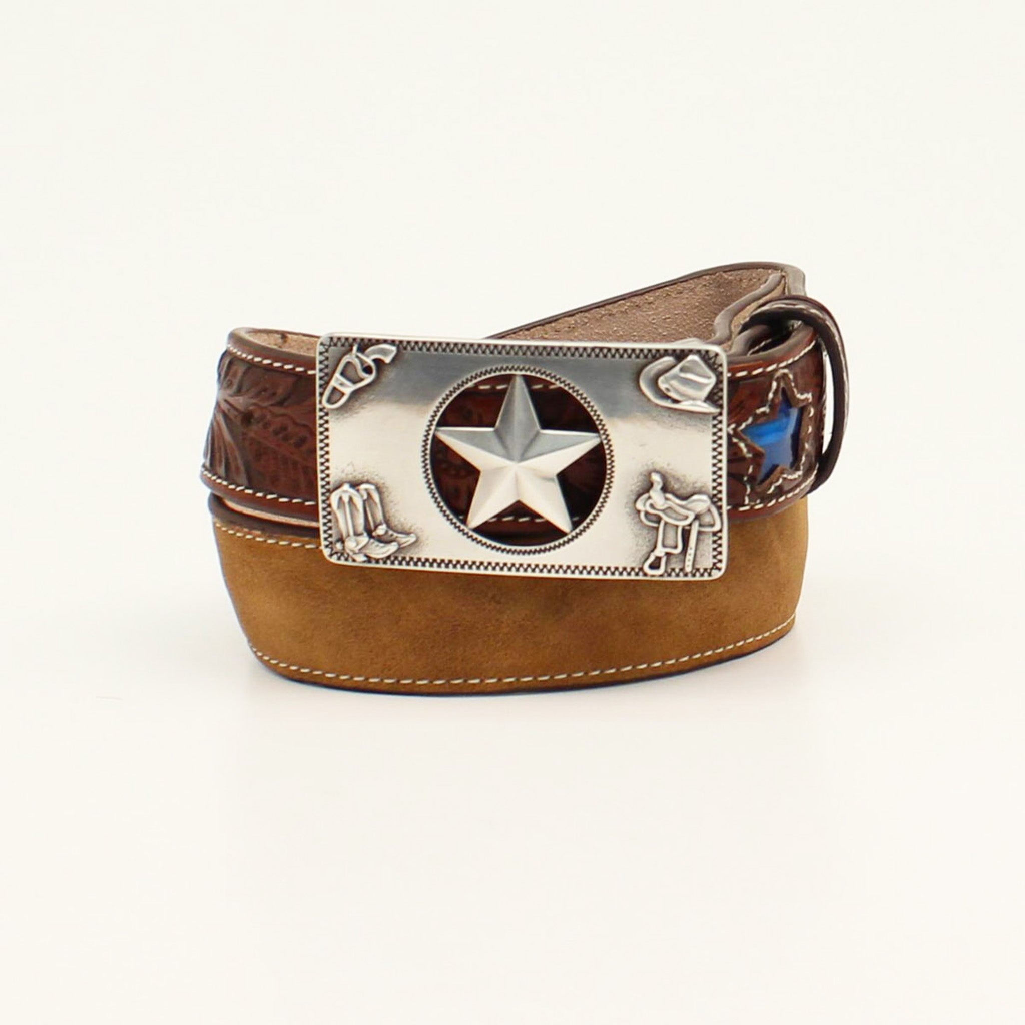 3D Glow in The Dark Kids Belt - Adjustable Light Up Star Buckle for Boys & Girls - Perfect for Halloween, Christmas & Party Costume Accessories