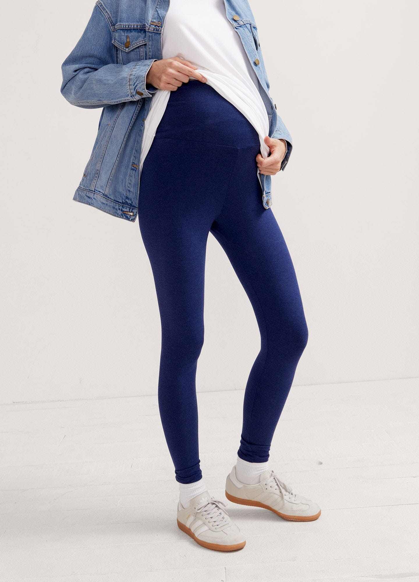 Ultra Soft Maternity Leggings for Before, During & After Pregnancy - Comfortable Stretchy Yoga Pants for Workouts, Lounge & Everyday Wear