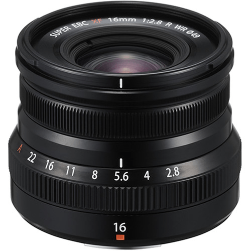 FUJIFILM XF 16mm f/2.8 R WR Prime Lens for X-Mount Cameras - Black Weather-Resistant Compact Wide-Angle Lens - Perfect for Travel, Street & Landscape Photography