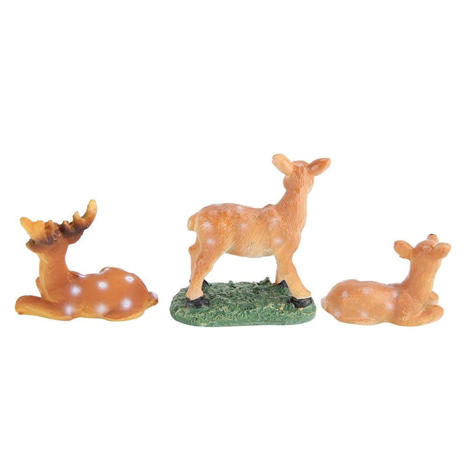 Mini Deer Figurine Decor - Handcrafted Deer Ornament for Bonsai, Patio, Lawn & Yard - Perfect for Landscape, Home & Garden Decoration | Ideal for Outdoor & Indoor Use