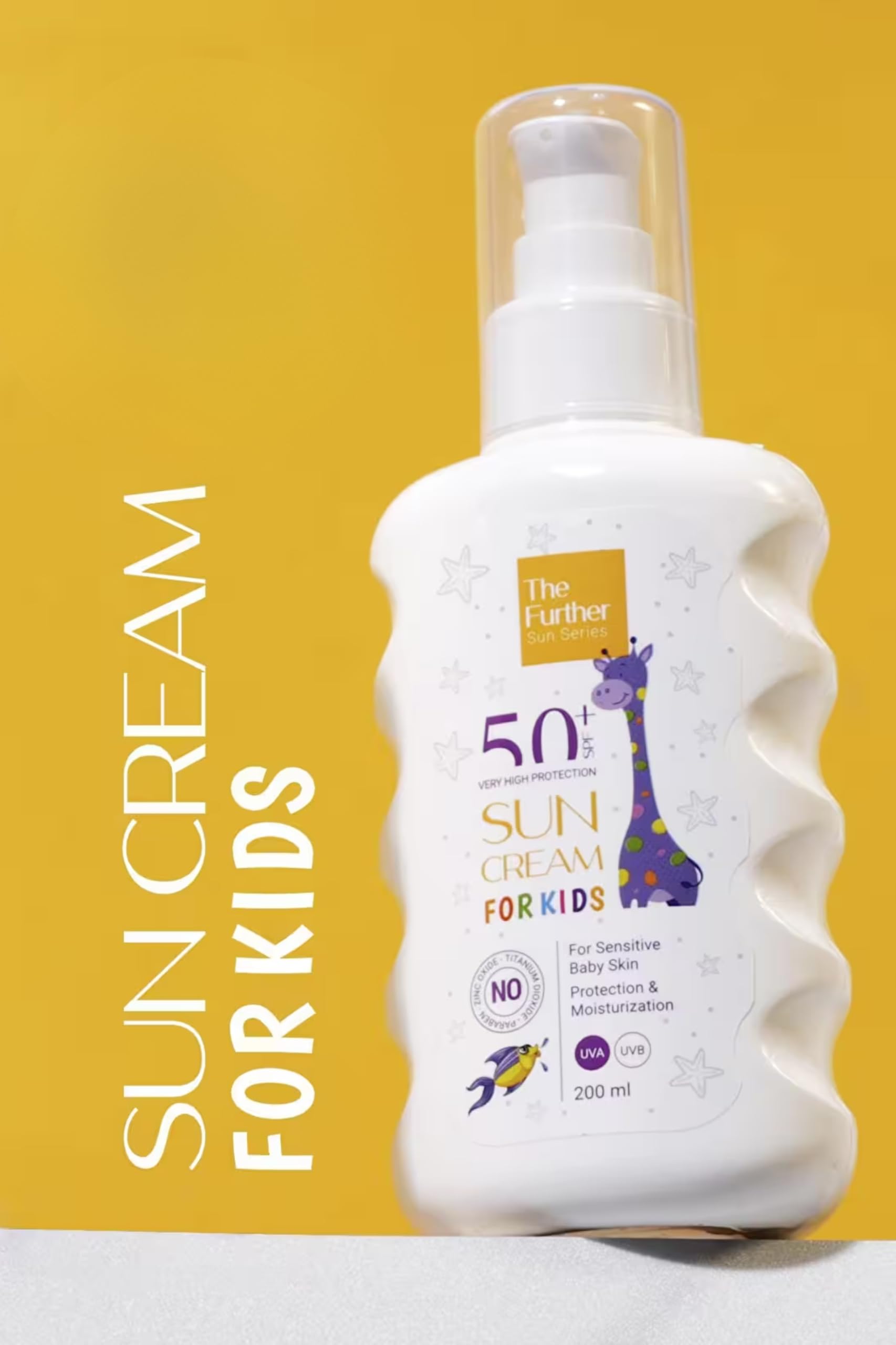 Kids Sunscreen Lotion SPF 50+ Broad Spectrum UVA/UVB Protection - Water Resistant Spray 200ml (6.76 Fl Oz) - Safe for Face & Body, Perfect for Beach, Pool & Outdoor Activities