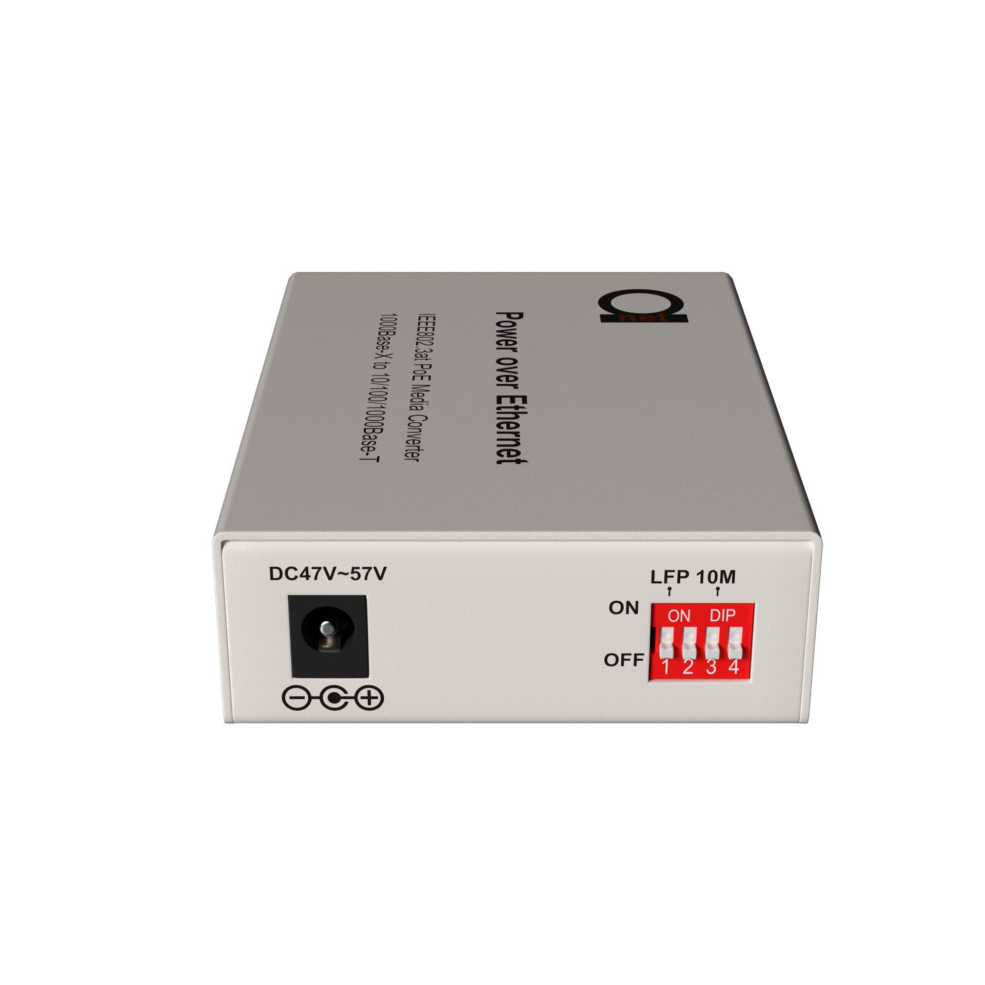 Gigabit PoE Fiber Media Converter - 850nm Multimode LC with IEEE 802.3 PoE/PoE+ Support | Extends Network Up to 550m (0.34 Miles) | 10/100/1000Base-T Auto-Sensing | Ideal for Security Cameras, Wireless Access Points & Industrial Networks