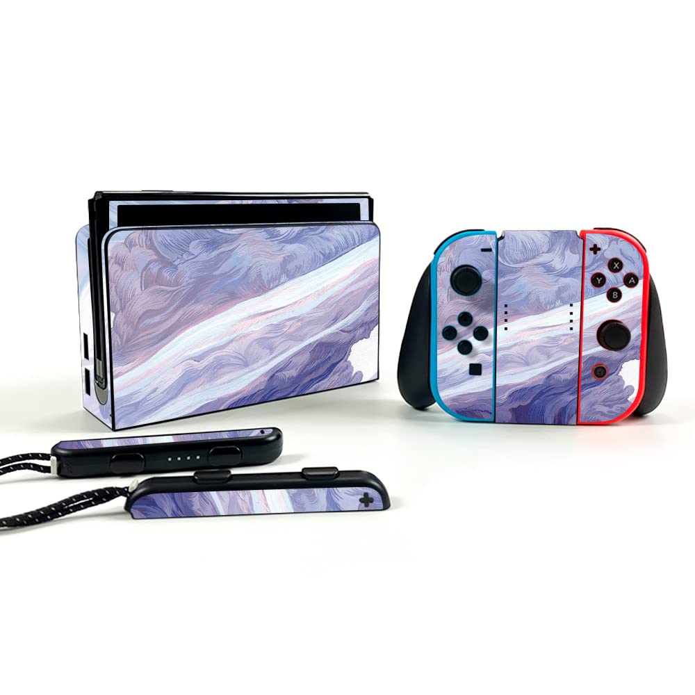 MightySkins Vinyl Decal Wrap Cover for Nintendo Switch OLED - Whirlwind Design | Protective & Durable Skin | Easy to Apply & Remove | Made in USA | Perfect for Gaming, Travel & Personalization