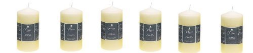 6-Pack Premium Ivory London Altar Candles - 15cm x 8cm for Church, Wedding & Home Decor Religious Ceremonies