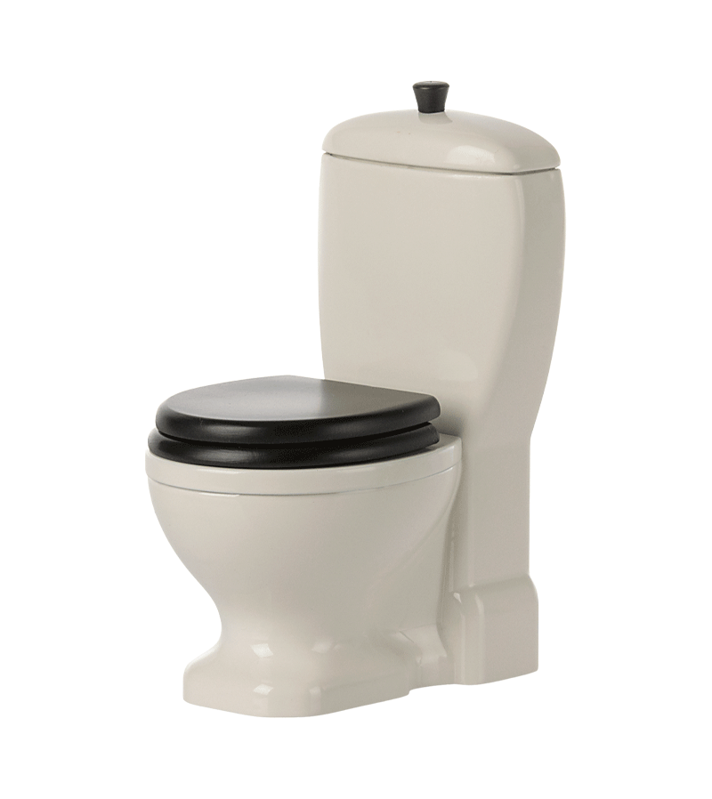 Maileg Miniature Toilet - Adorable Tiny Dollhouse Bathroom Accessory for Pretend Play & Collectors | Perfect for Dollhouse Decor, Kids Role Play & Miniature Enthusiasts