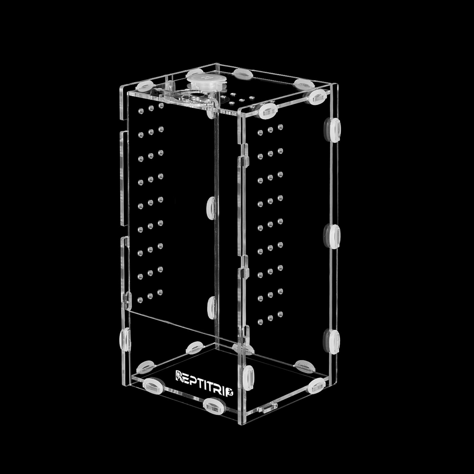 Premium 4x4x8 Acrylic Spider Terrarium - Jumping Spider & Tarantula Enclosure for Arthropods & Insects | Perfect for Pet Spiders, Breeding, and Educational Display