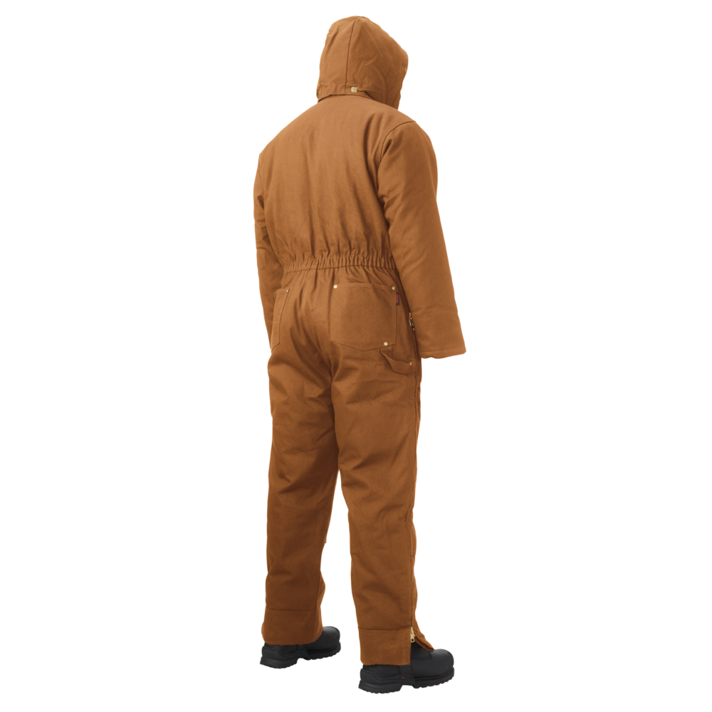 Tough Duck Insulated Duck Coverall WC01 - Heavy Duty Winter Work Coveralls for Men, Waterproof & Windproof, Warm Insulated Overalls for Outdoor Jobs, Hunting, Construction, and Farming