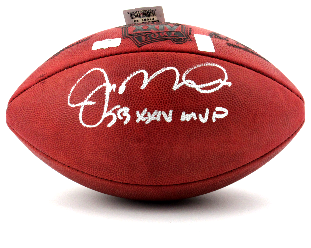 Joe Montana Autographed San Francisco 49ers NFL Football - Super Bowl XXIV MVP Signed Collectible - Perfect for Sports Memorabilia Displays & 49ers Fan Gifts