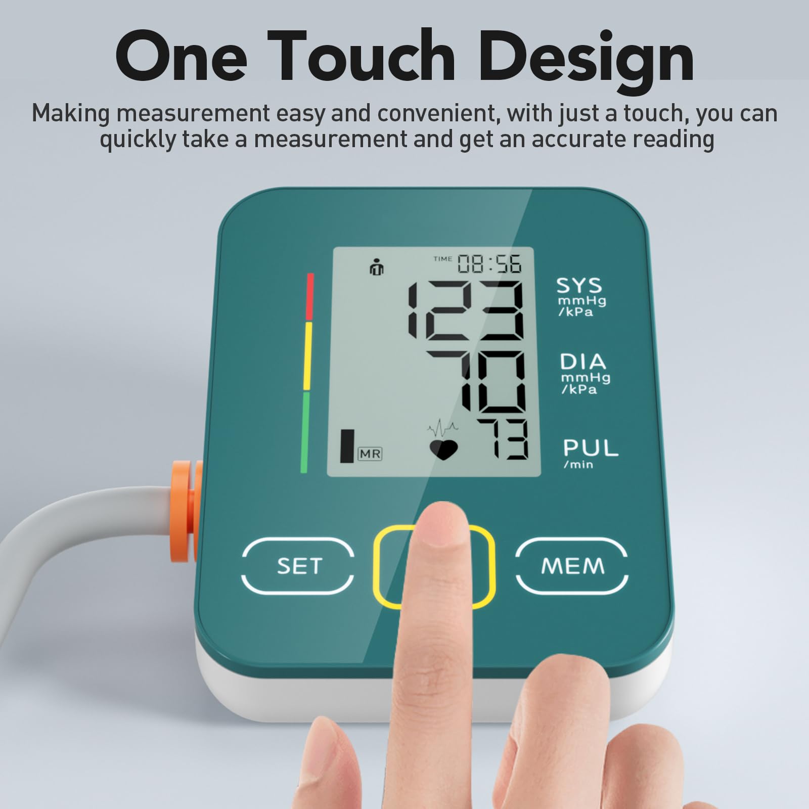 Maguja Automatic Upper Arm Blood Pressure Monitor - Digital BP Machine with Adjustable Cuff for Home Use - Track Hypertension & Heart Health (Ideal for Seniors, Athletes & Health-Conscious Users)