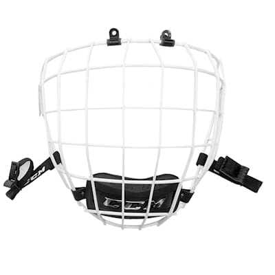 CCM Hockey 780 Senior Large White & Black Face Mask Cage - Protective Ice Hockey Helmet Accessory for Players & Goalies - Perfect for Games, Practices & Training Sessions