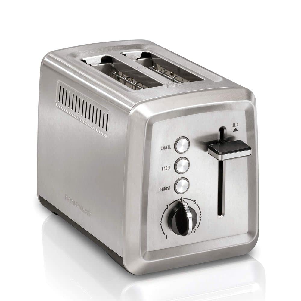 Hamilton Beach 2-Slice Stainless Steel Toaster, 220V - Perfect for Breakfast, Office, or Dorm Room Use
