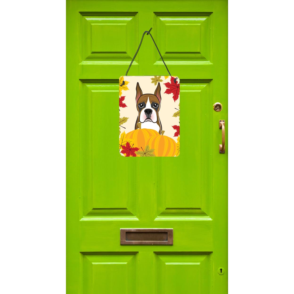 Boxer Dog Thanksgiving Wall Decor - 12x16 Aluminum Metal Sign for Kitchen, Bar, Bathroom & Front Door - Holiday Home Decor Plaque | Perfect for Pet Lovers & Seasonal Home Decoration