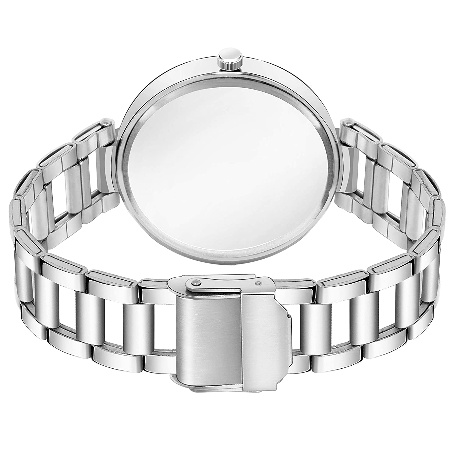 Elegant Analog Women's Watch with Stainless Steel Band - Perfect Valentine's Day Gift for Girlfriend, Wife or Sister (Silver Pink) | Stylish Accessory for Daily Wear, Office & Special Occasions