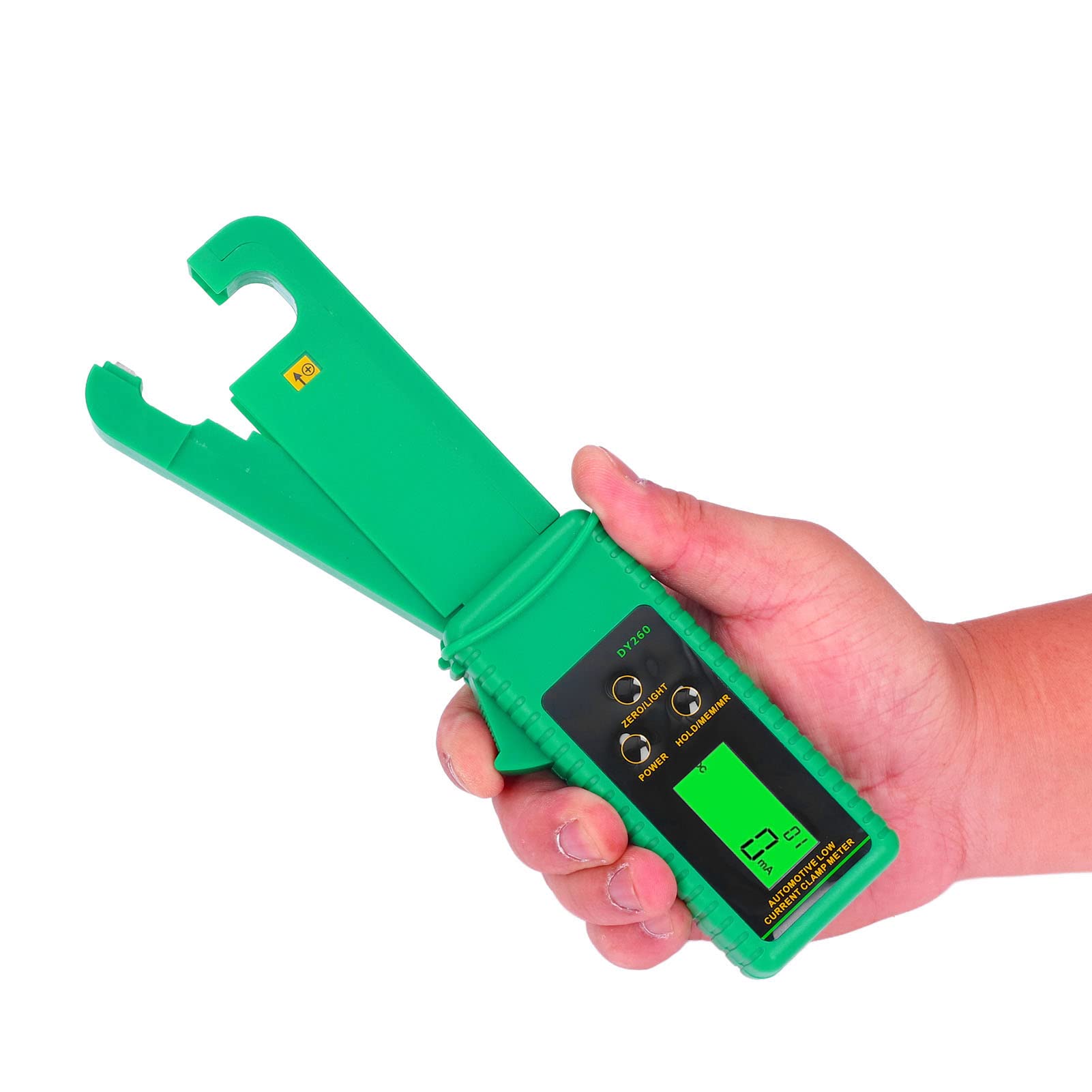 Portable AC/DC Current Clamp Meter 0mA-60A - Automotive Leakage Tester with Anti-Interference for Car Electrical Diagnostics | Perfect for Mechanics & DIY Auto Repairs