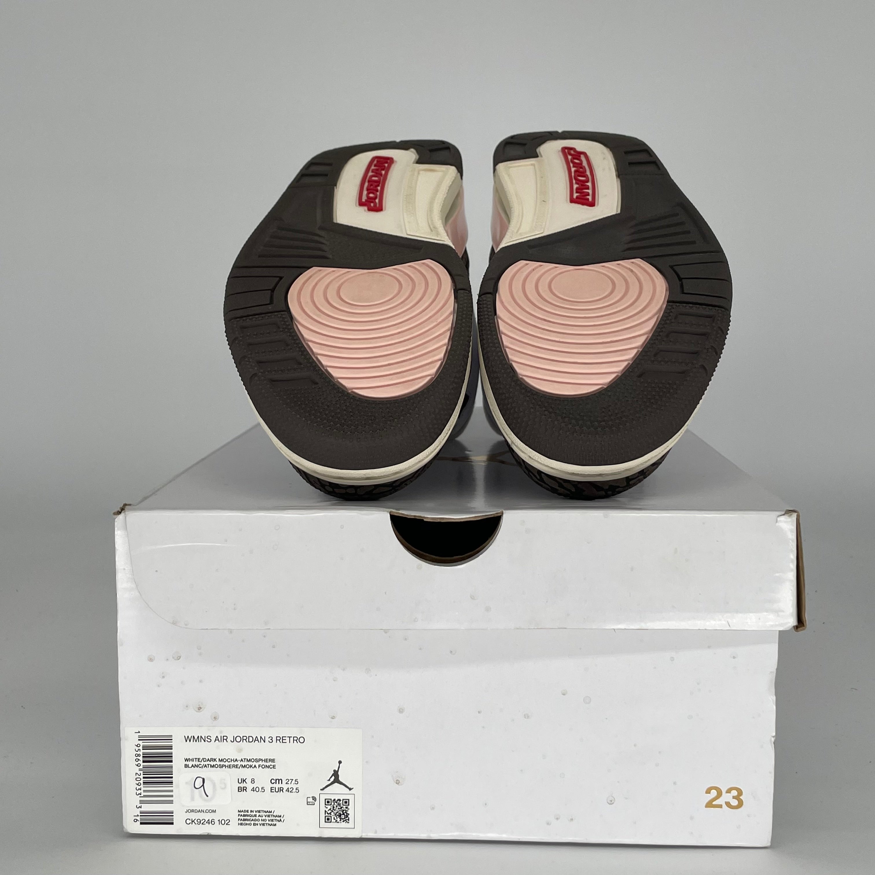 AIR JORDAN 3 NEAPOLITAN Women's Sneakers - Size 9/10.5W (CK9246-102) | Retro Basketball Shoes for Women | Perfect for Streetwear, Gym & Casual Outfits