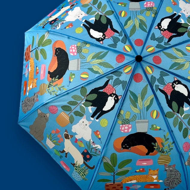 Stylish Cat-Themed Umbrella for Rainy Days - Perfect for Cat Lovers & Outdoor Use