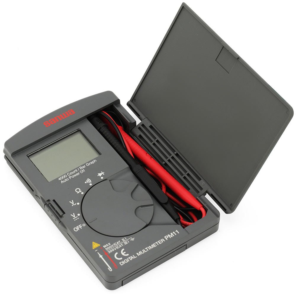 PM11 Digital Multimeter - 4000 Count LCD Display, Auto-Ranging Pocket Multimeter for Home, Car, and Electrical Repairs