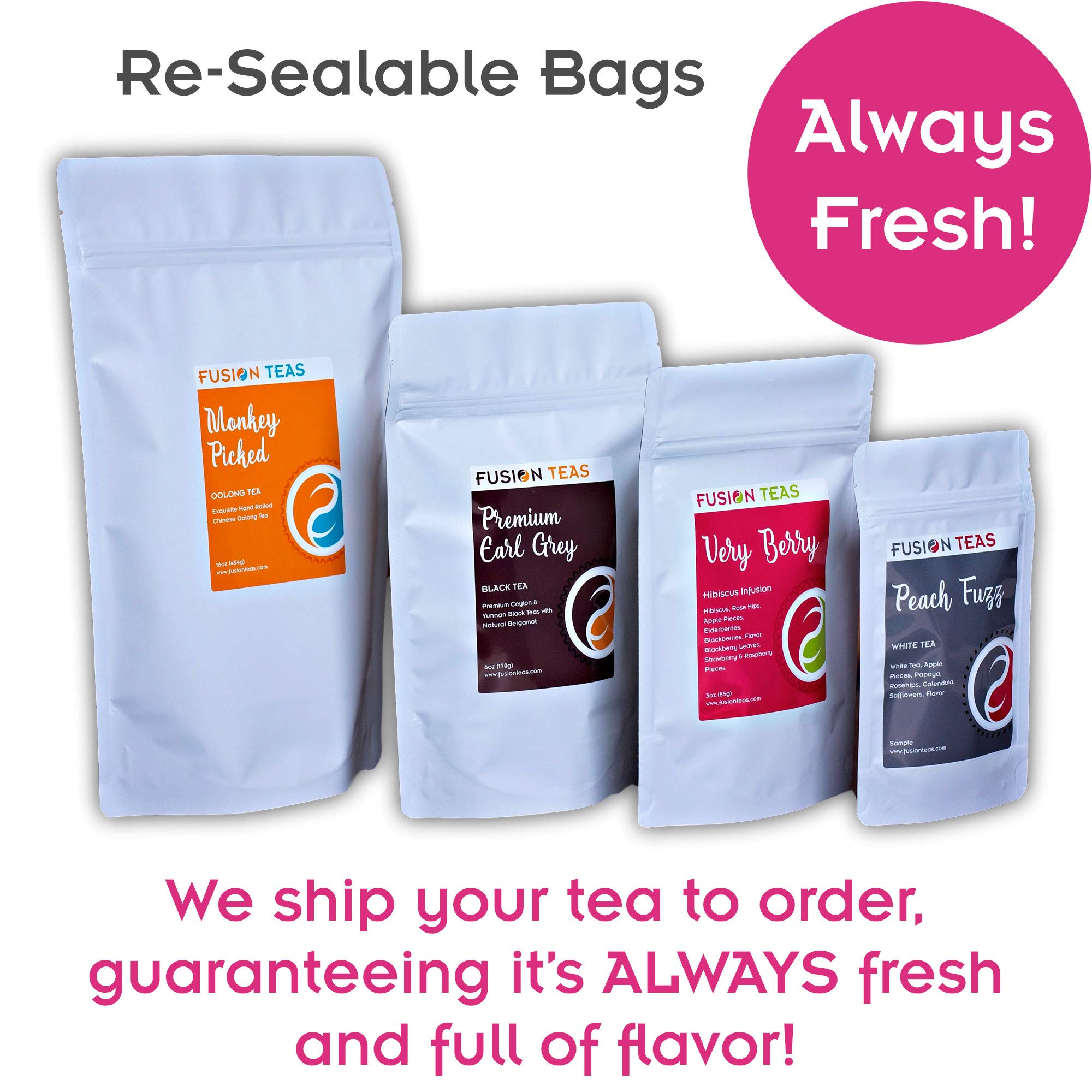 Organic Wild Cherry Hibiscus Herbal Tea - Caffeine Free Loose Leaf Fruit Tea - 1lb (16oz) Bulk - Perfect for Iced Tea, Relaxation & Gift Giving