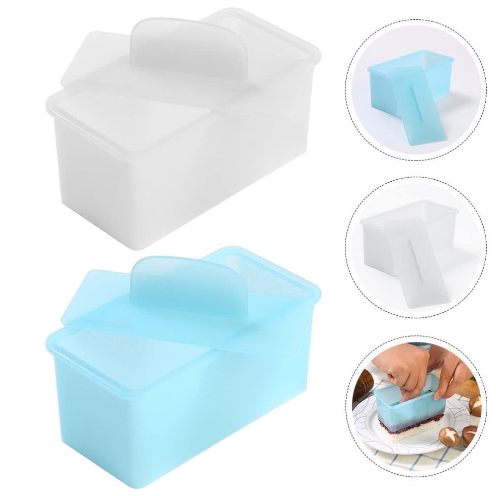 Japanese Rice DIY Kit - 2Pcs Non-Stick Musubi Maker Press with Small Rice Paddle - Onigiri Sushi Making Kit for Home, Picnics & Parties - Easy Rice Ball Mold for Bento Box & Lunch Prep