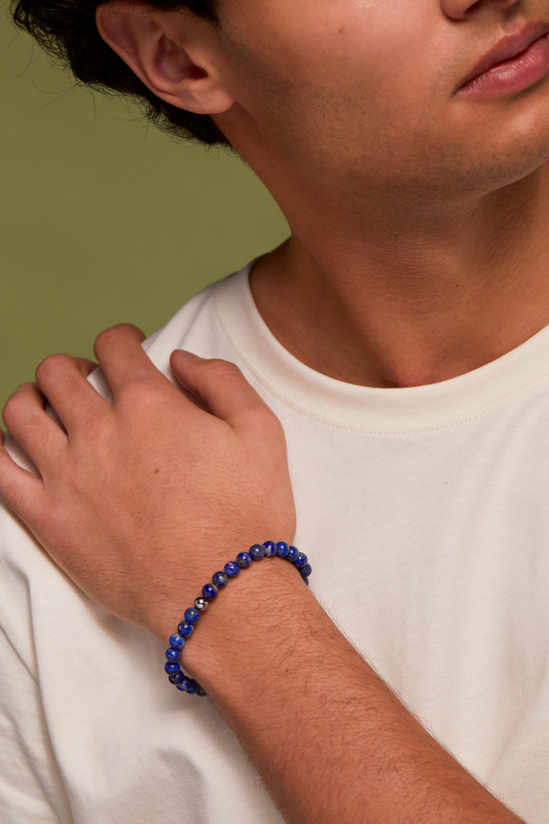 Men's Natural Gemstone Beaded Bracelet - Healing Crystal Energy Jewelry for Meditation, Yoga & Spiritual Wellness