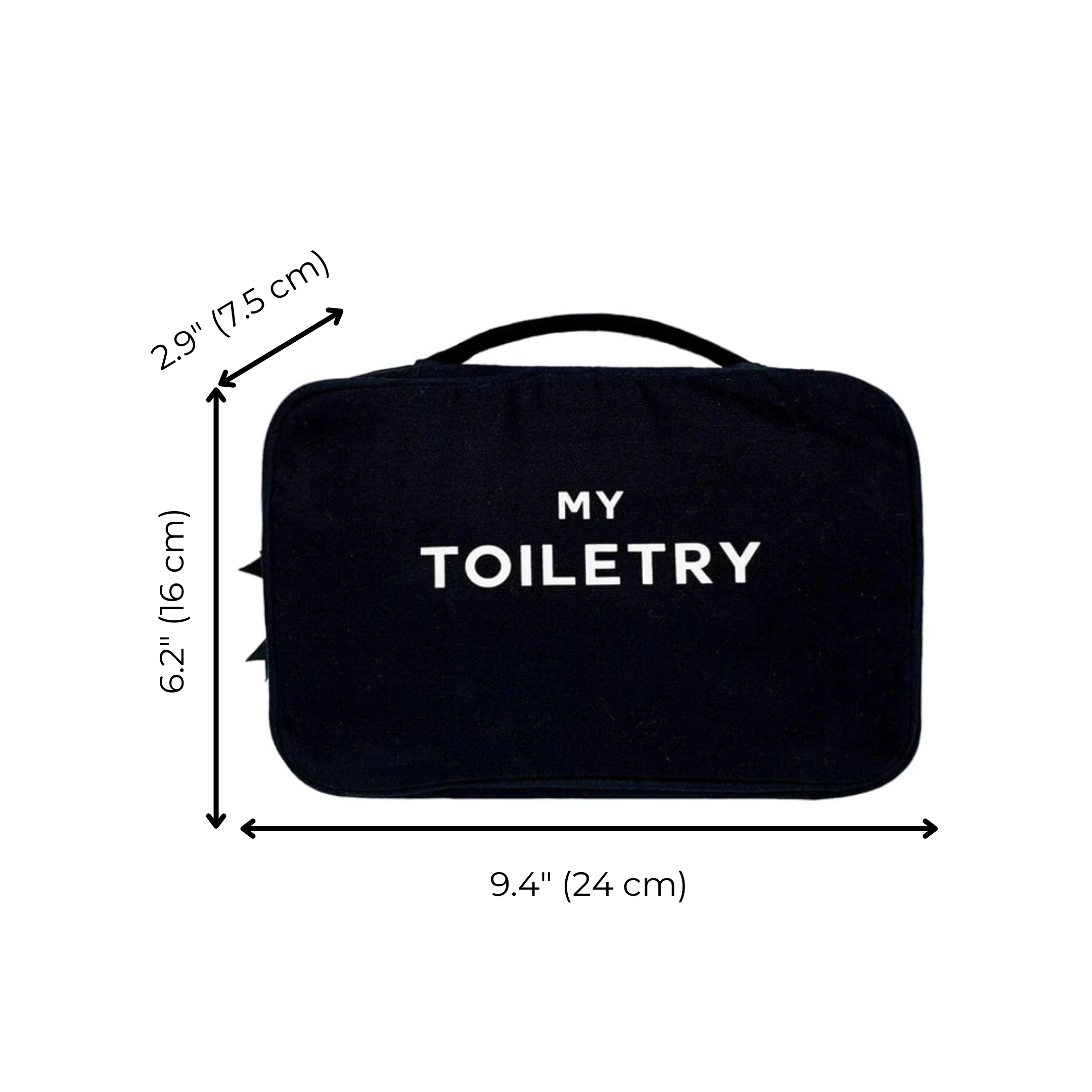 Portable Hanging Toiletry Bag for Travel - Waterproof Cosmetic Organizer with Multiple Pockets, Black - Perfect for Camping, Gym & Business Trips