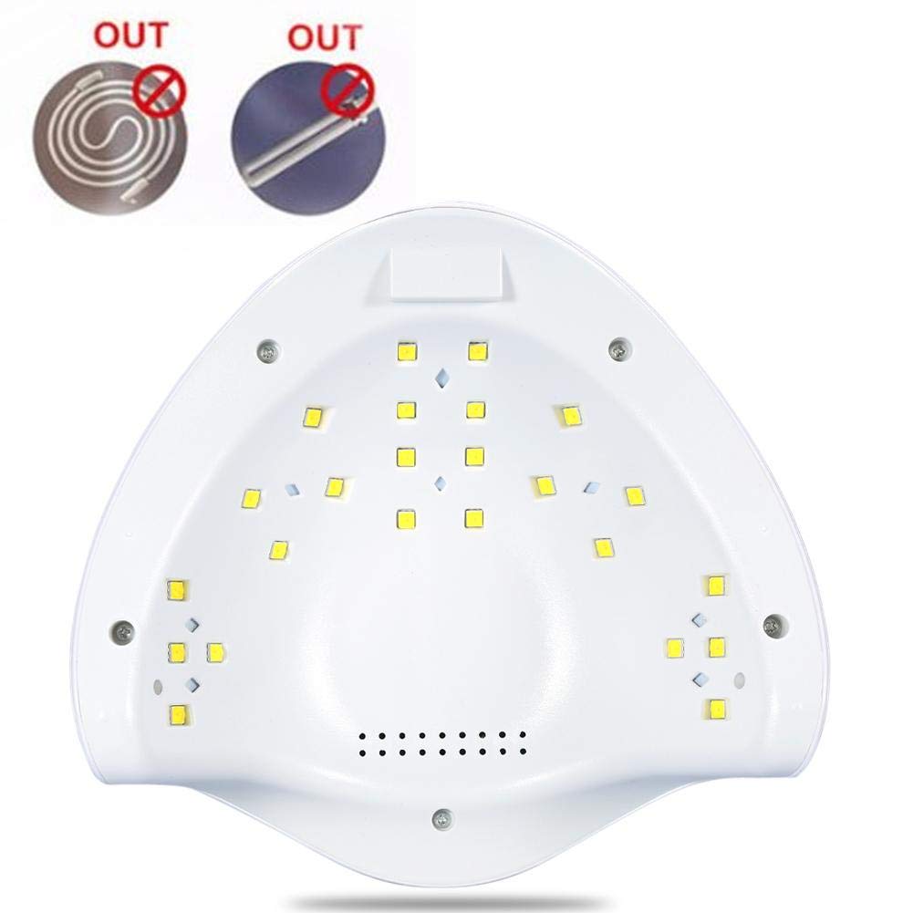 Professional 48W UV LED Nail Lamp with 10S/30S/60S/99S Timer - Fast Curing for Gel Nail Polish - Perfect for Home & Salon Manicures & Pedicures