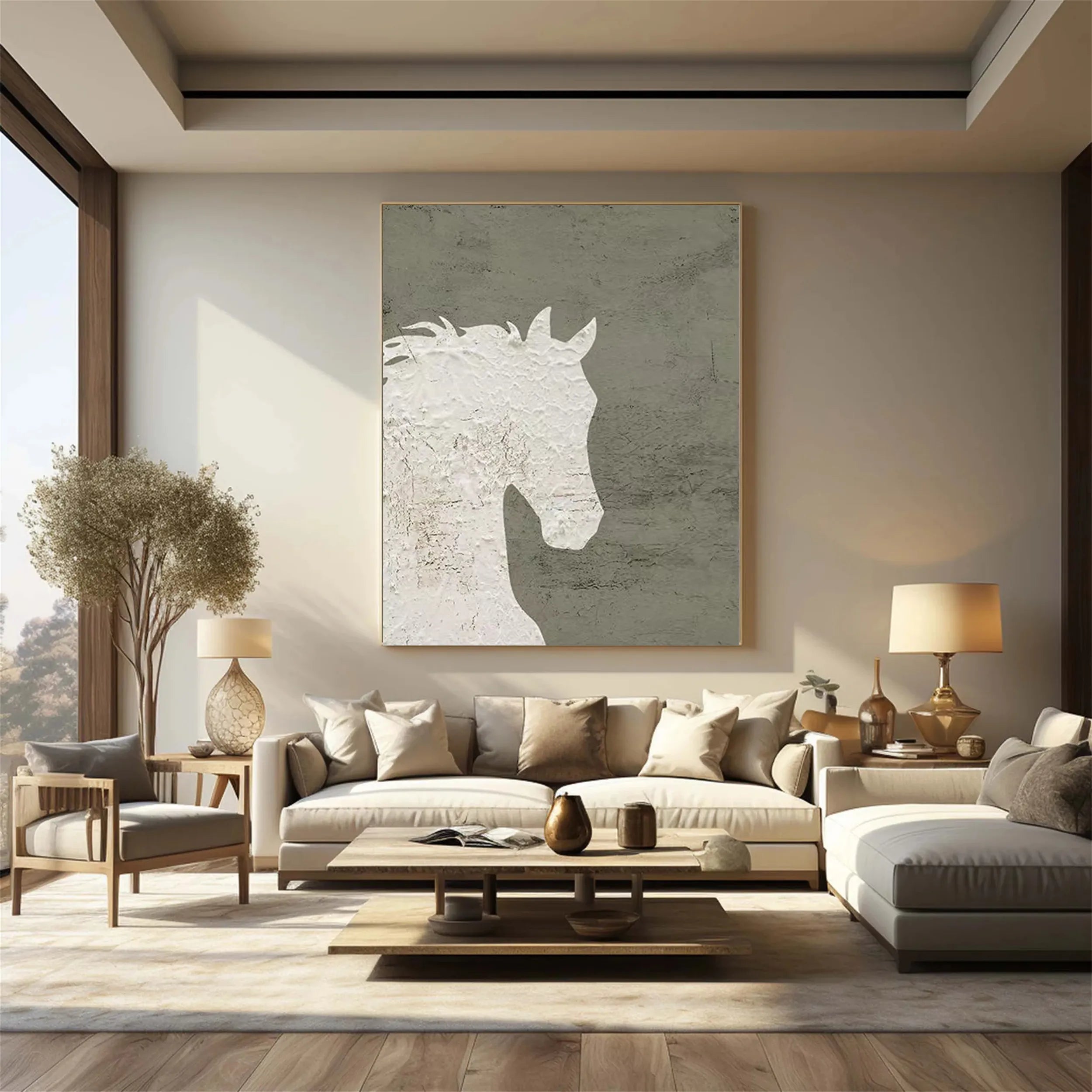 Animal Art Painting #AP043 - Handmade Wildlife Canvas Wall Decor for Home & Office - Perfect for Living Room, Bedroom & Gifts