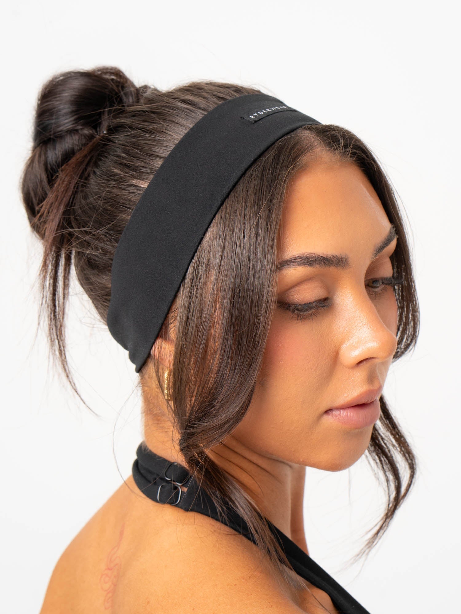 NKD Headband for Women & Men - Soft Stretchy Black Hair Band for Sports, Workouts, Yoga & Everyday Use