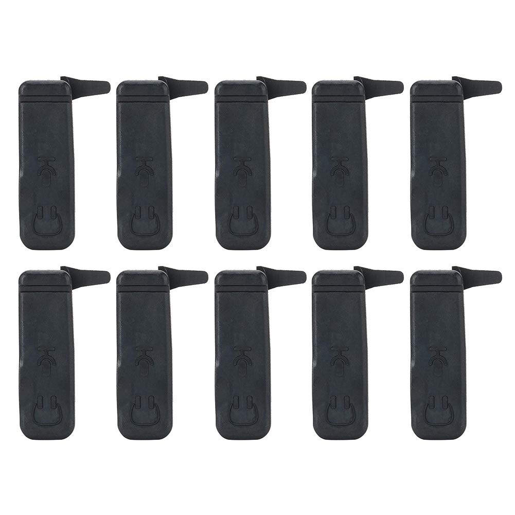 10Pcs Black Silicone Dustproof Covers for EP450 Headset Jack - Durable Two-Way Radio Accessories - Perfect for Motorola Walkie Talkies, Outdoor Adventures & Workplace Communication