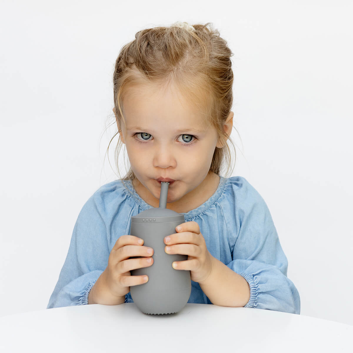 Happy Cup with Straw System - BPA-Free Toddler Open Cup & Straw Drinking Set for Kids 6-24 Months | Ideal for Home, Daycare & Travel Use