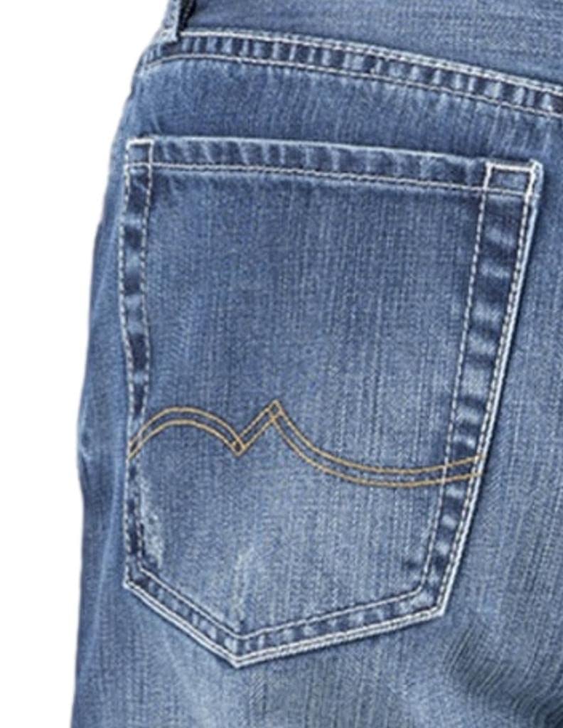 Stetson Western Jean for Men - Relaxed Fit 42x32 Medium Wash Denim Pants - Comfortable Cowboy Jeans for Casual Wear & Outdoor Activities