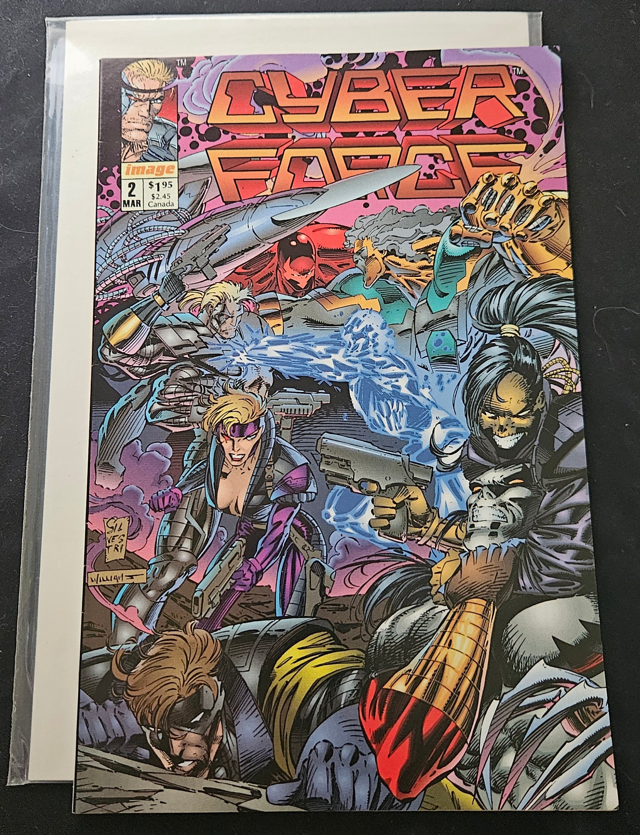 Cyber Force #2: Cyberforce - Image Comics 1993 | Superhero Comic Book | Collectible Vintage Graphic Novel for Comic Enthusiasts & Fans of 90s Action Heroes
