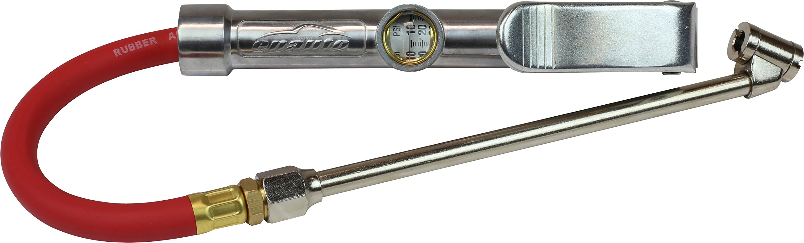 EPAuto Heavy Duty Dual Head Tire Inflator Gauge with 12
