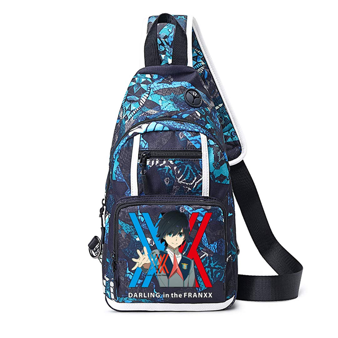 Anime Darling in the FranXX Waist Bag - Stylish Crossbody Shoulder Messenger Bag for Cosplay, Conventions & Everyday Use