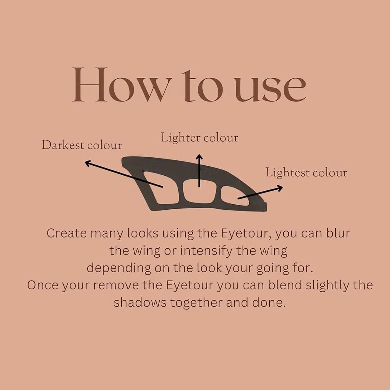 Professional Eyetour Eyeshadow Stencil Kit - Quick & Easy Eye Makeup Tool for Women & Beginners (2Pcs + Brush) | Perfect for Daily Makeup, Party Looks & Special Occasions