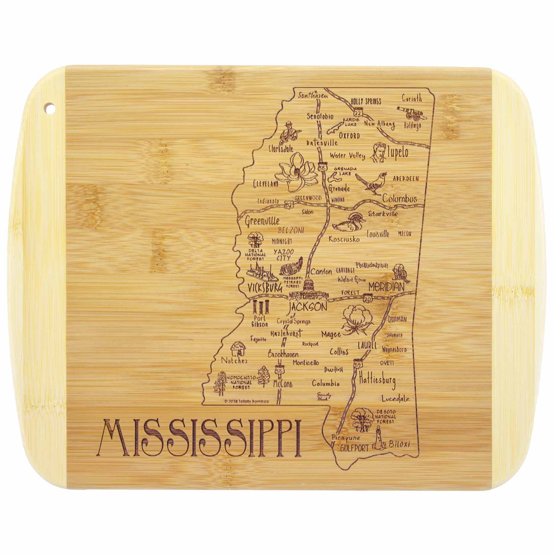 Premium Mississippi Wood Cutting Board - 11