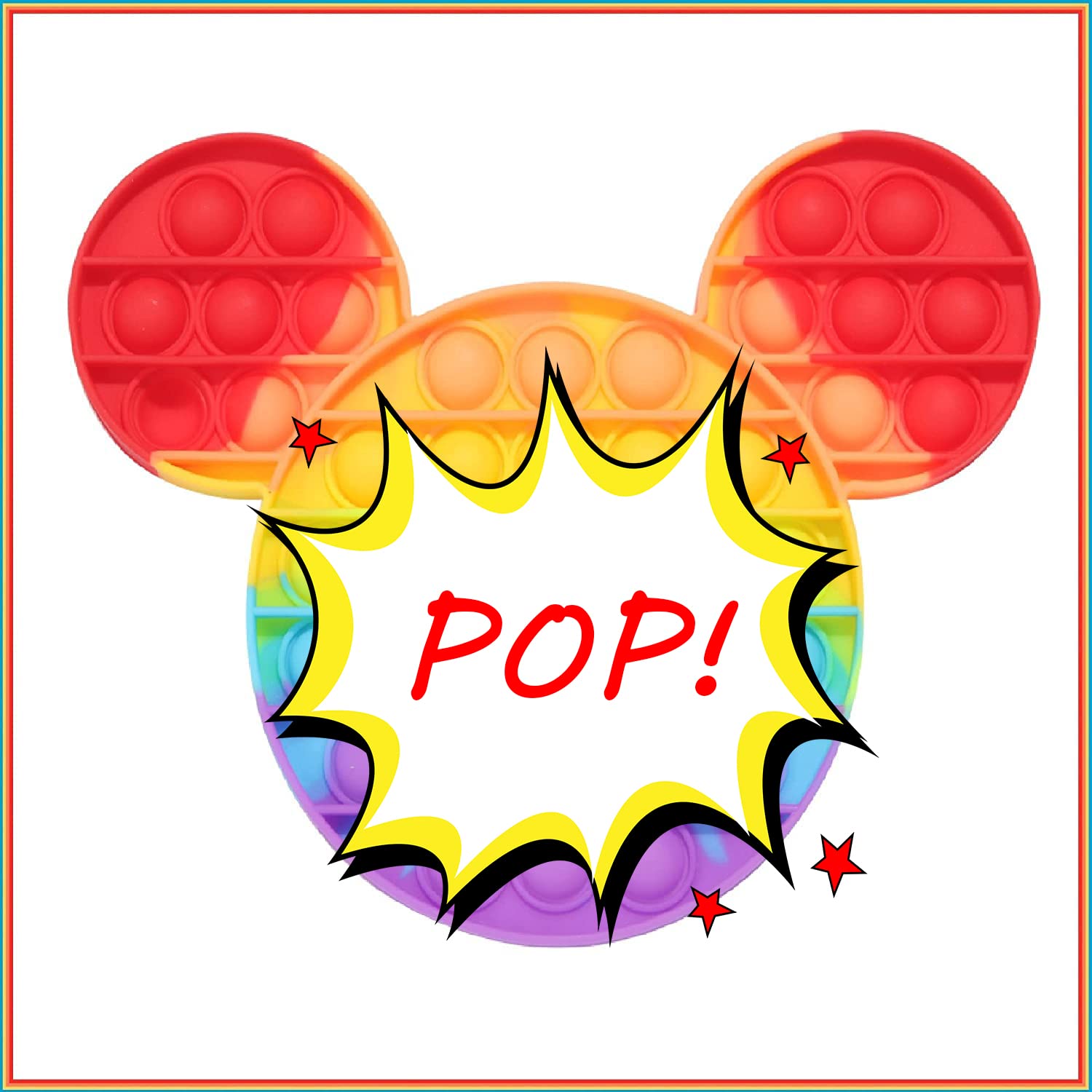 Anti-Anxiety Pop Bubble Fidget Toy for Adults & Kids - Stress Relief Sensory Tool for Office & Travel