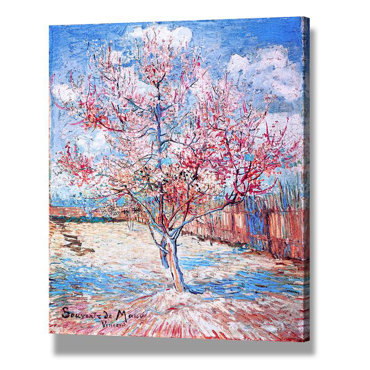 Vincent Van Gogh Wall Art Decor - Vase with Asters and Phlox 1886 Canvas Print for Living Room, Bedroom & Office | Famous Flower Painting Reproduction