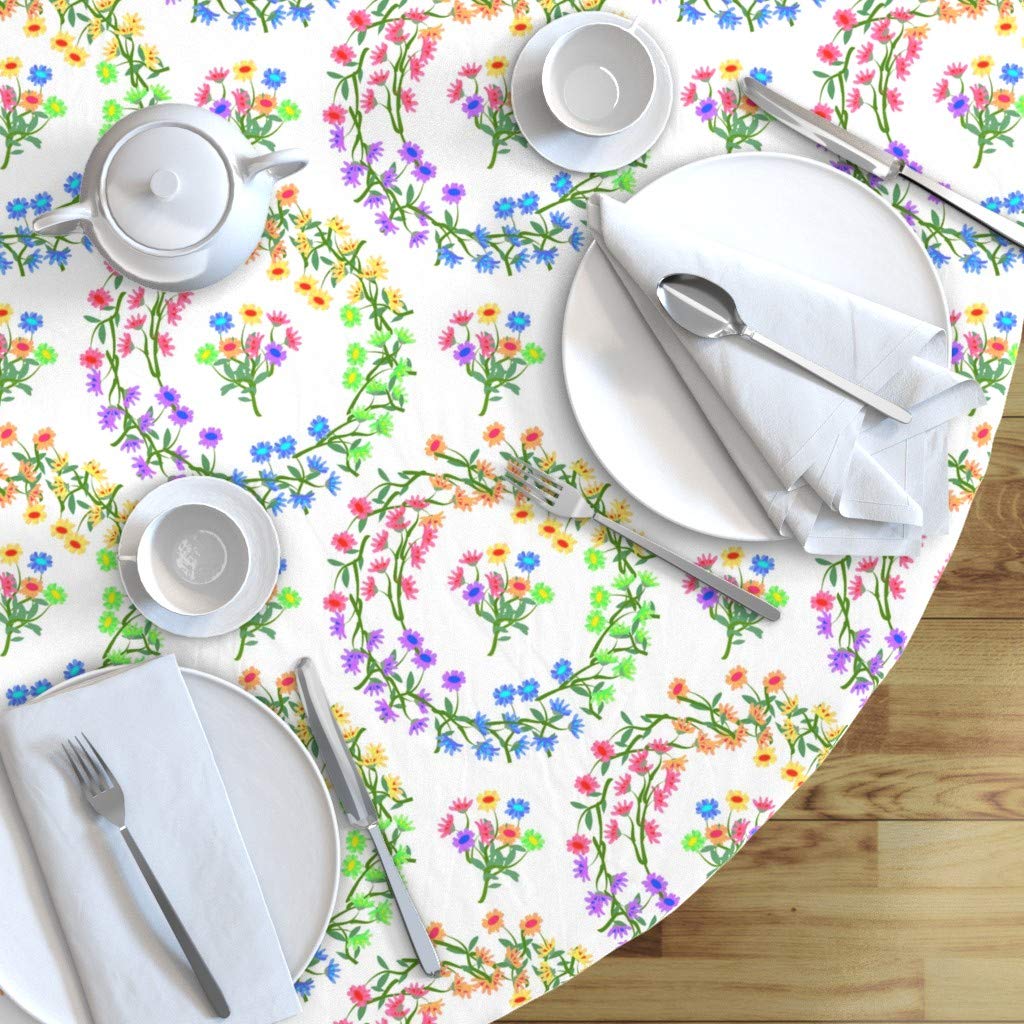 Premium Spoonflower Cotton Sateen Tablecloth - 70