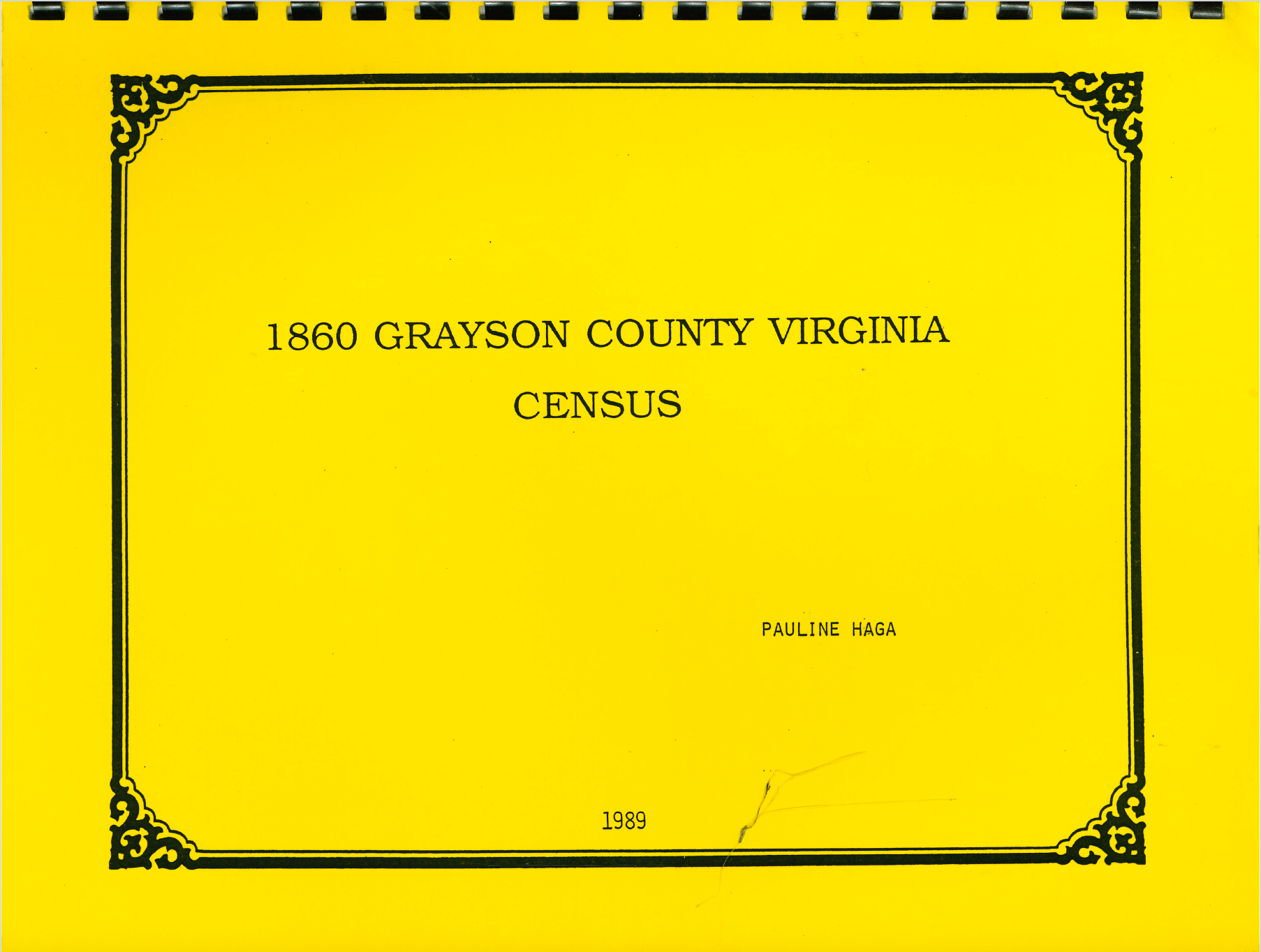 1860 Grayson County Virginia Census Records - Genealogy & Family History Research for Ancestral Search