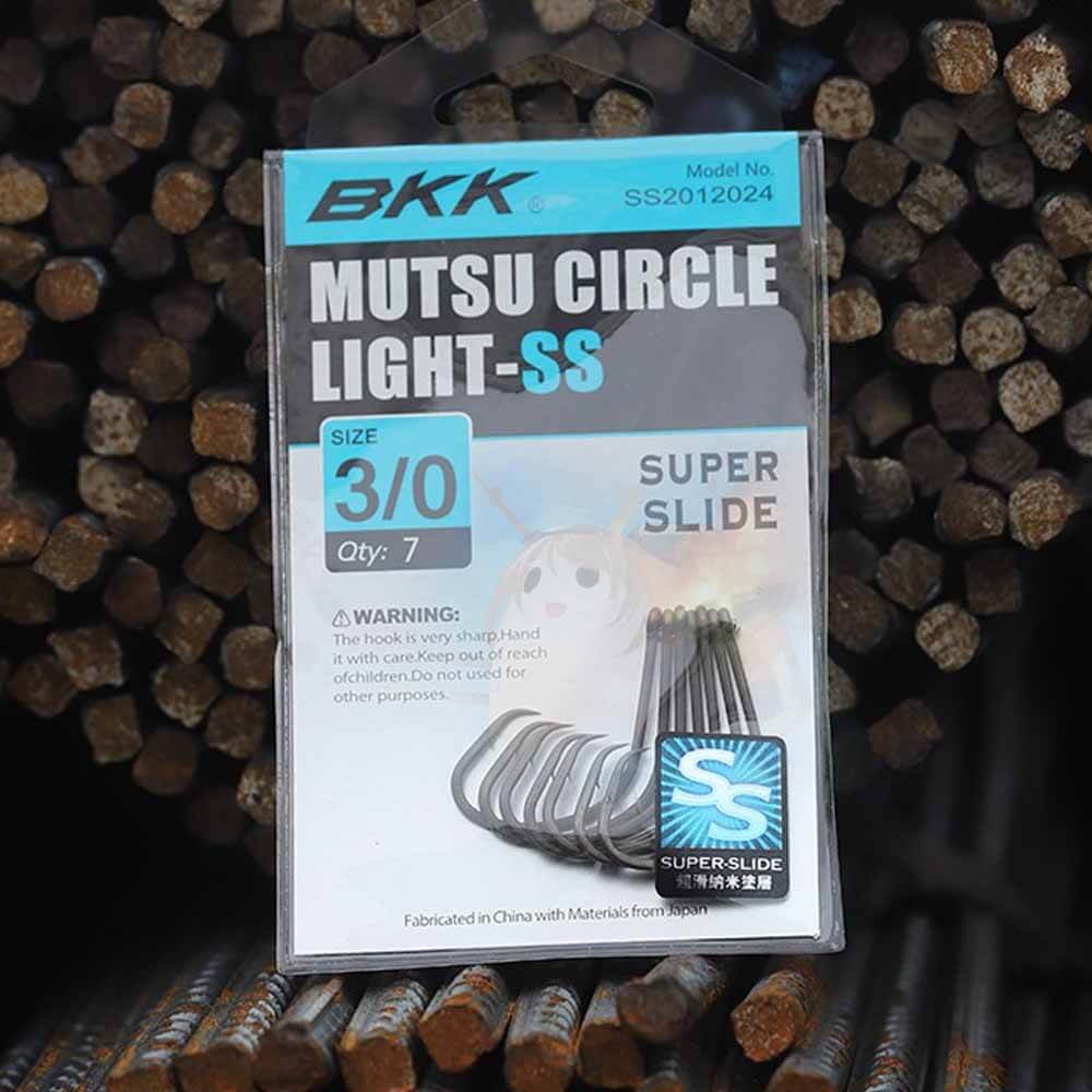BKK Mutsu Circle Light SS Hook - Premium Stainless Steel Fishing Hook for Saltwater & Freshwater - Ideal for Bass, Trout, and Salmon Fishing