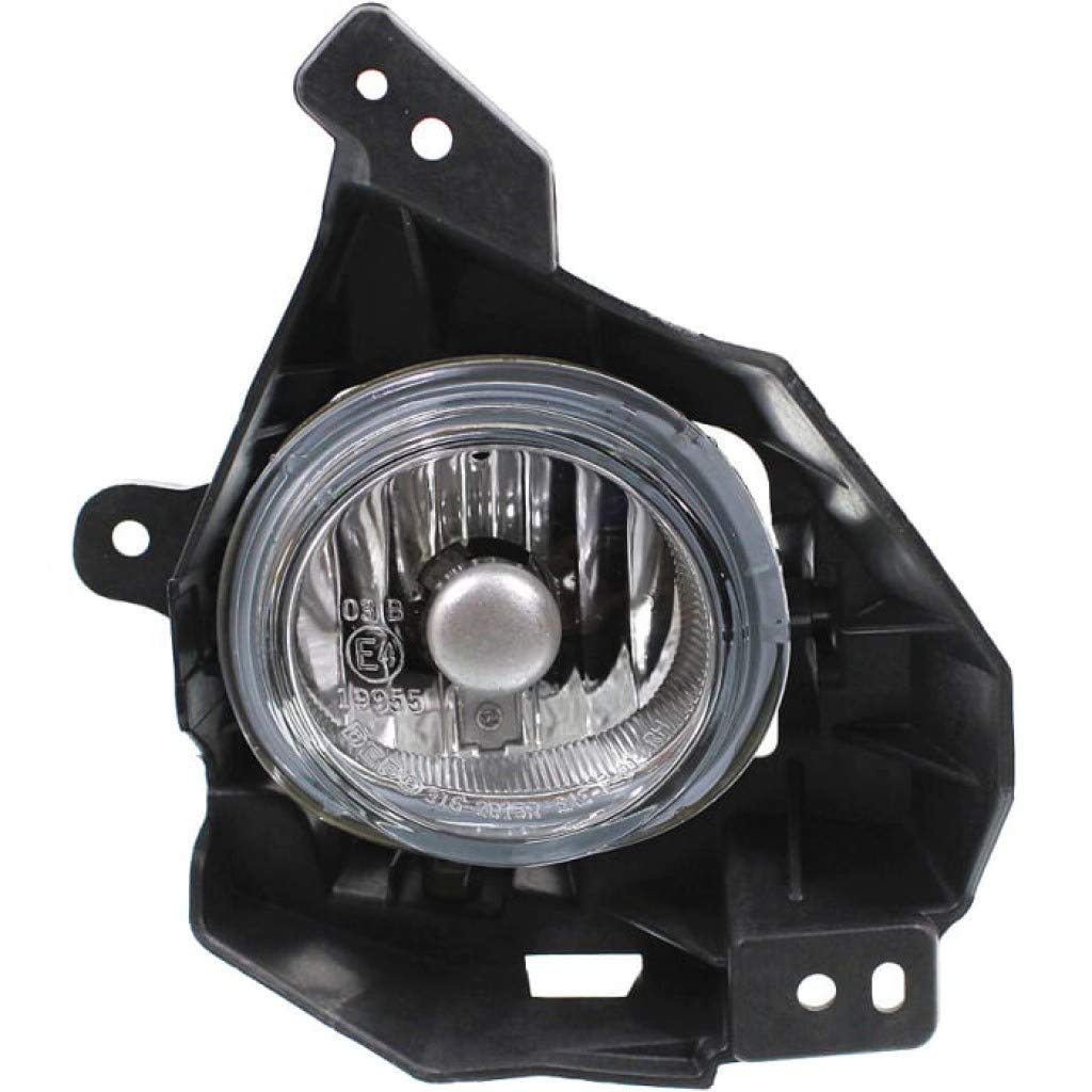 Mazda 2 Fog Light Assembly 2011-2014 Passenger Side Round Replacement - Compatible with MA2593121 & DR6151680A - Perfect for Night Driving and Bad Weather Visibility